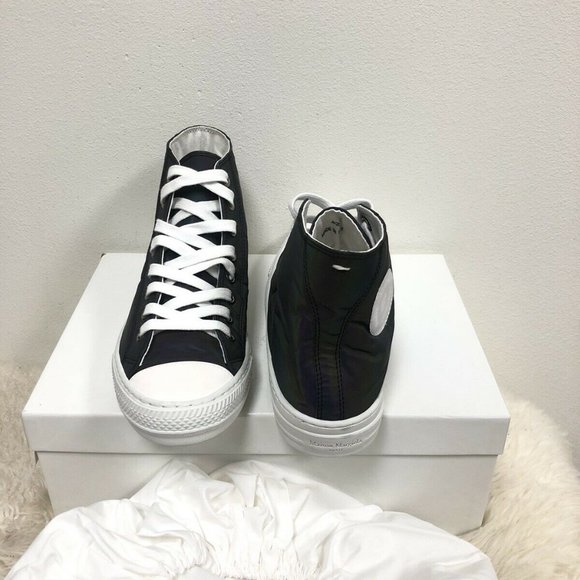 NIB Maison Margiela Reflective Stereotype High Top MMM MM6 Martin Sneakers 39.5 - Picture 5 of 11